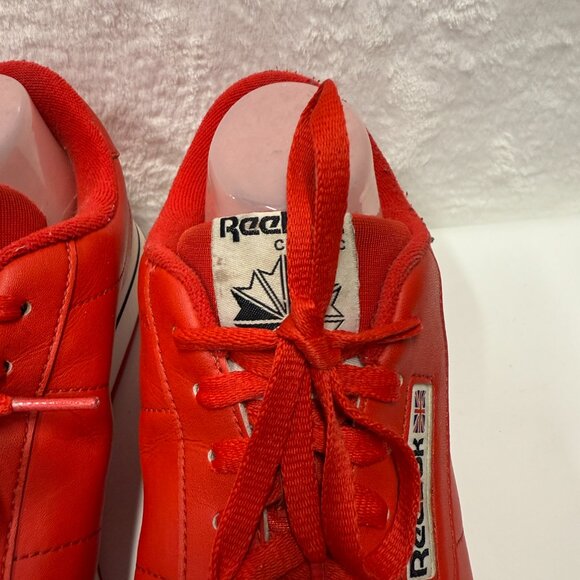 Reebok Princess Classic J95025 Sneakers US 11 Techy Red Leather Athletic Shoes - Picture 7 of 16